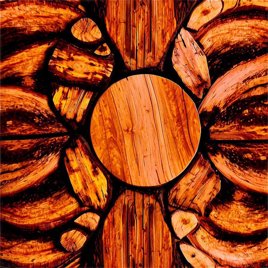 Natural Wood Circle Texture Png 06282024