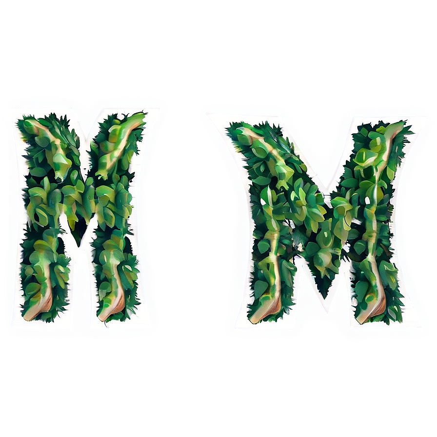 Nature Inspired Letter M Png 06112024