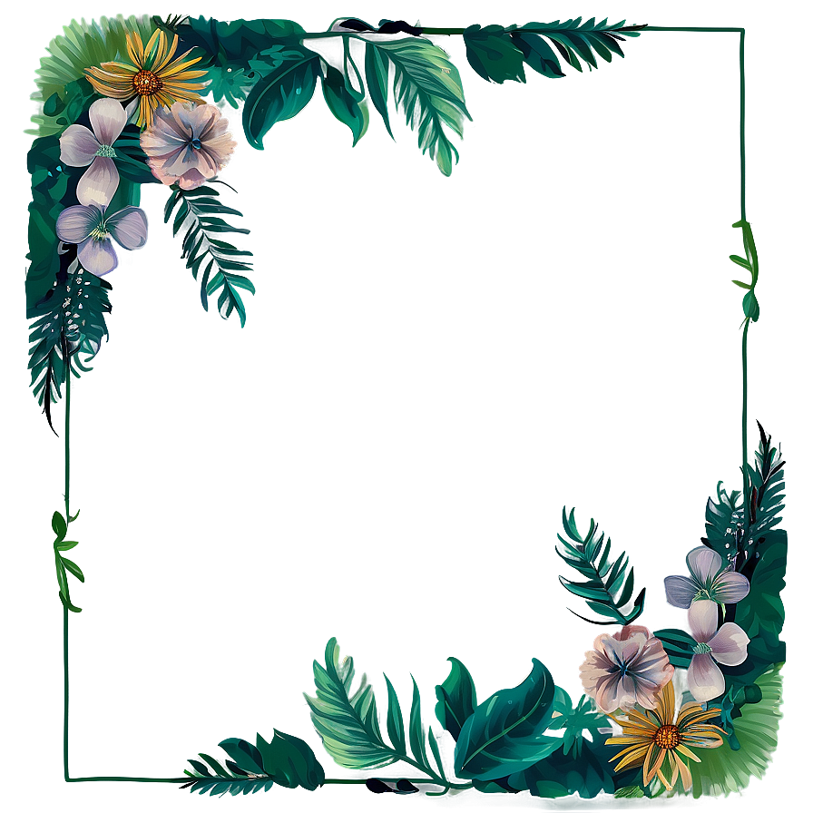 Nature Inspired Photo Border Png Vyq