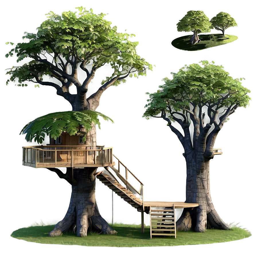 Nature-inspired Tree House Png 48