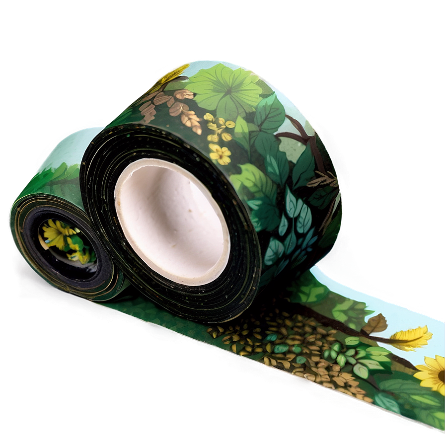 Nature Inspired Washi Tape Aesthetic Png Udm36