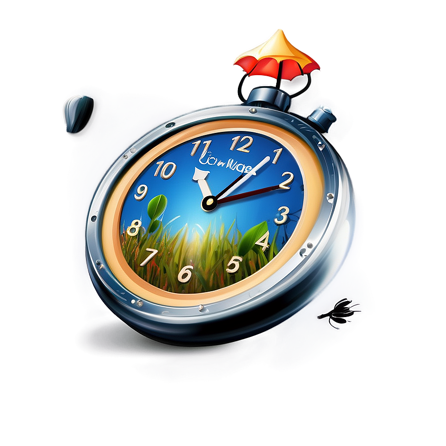 Nature Themed Clock Clipart Png Ixi84