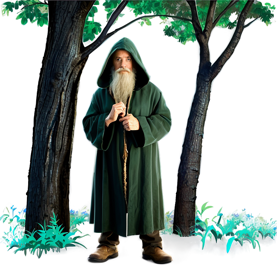 Nature Wizard In Woods Png 06112024