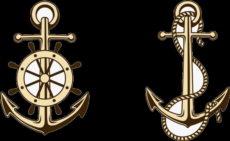 Nautical Anchorsand Wheel Design