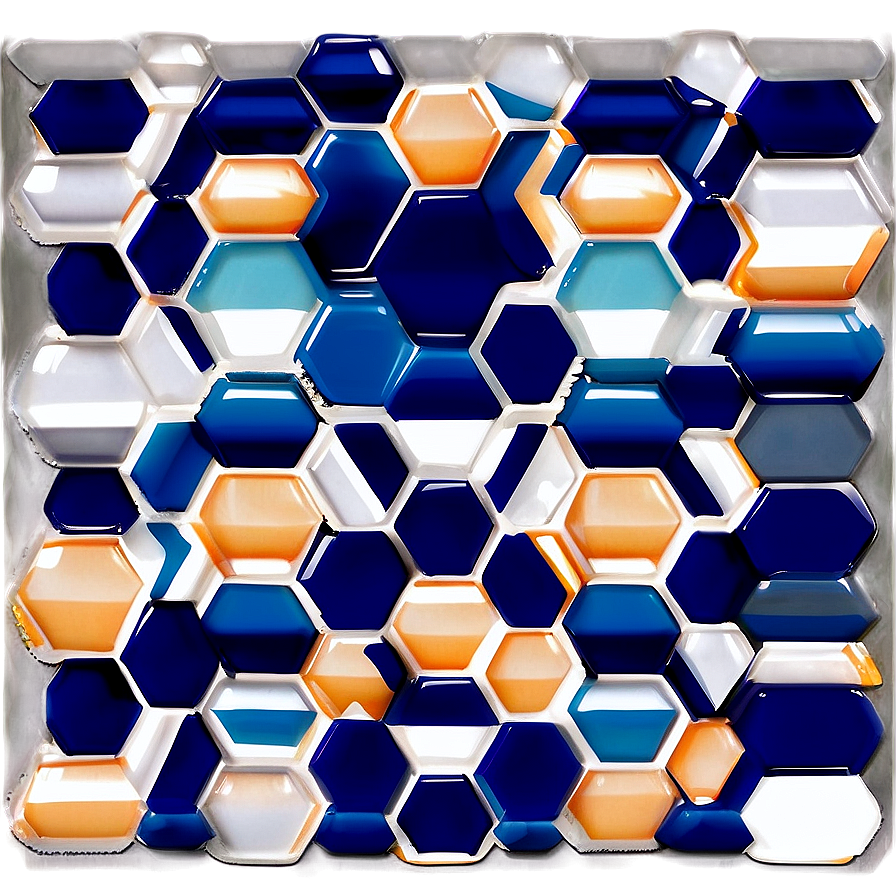 Nautical Hexagon Pattern Png Cwa92