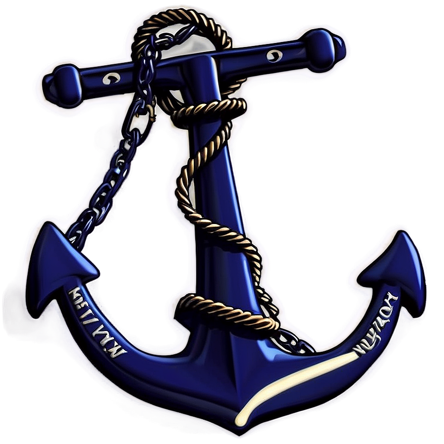 Navy Anchor And Wheel Combo Png 06292024