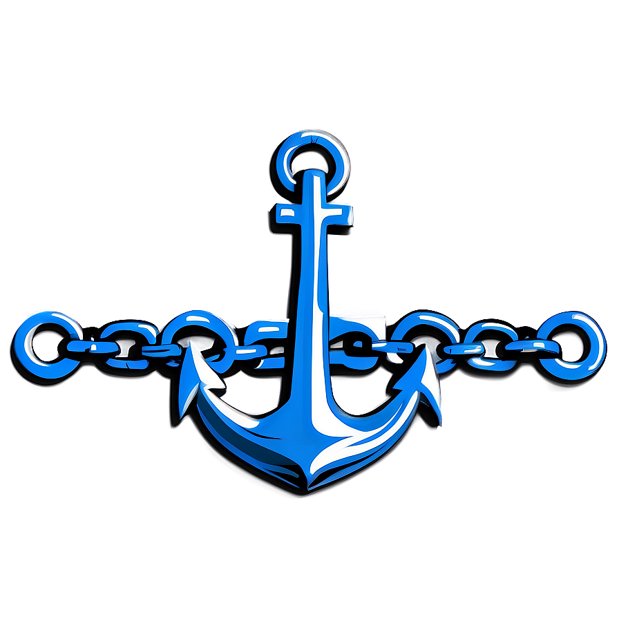 Navy Anchor With Chain Png Pih85