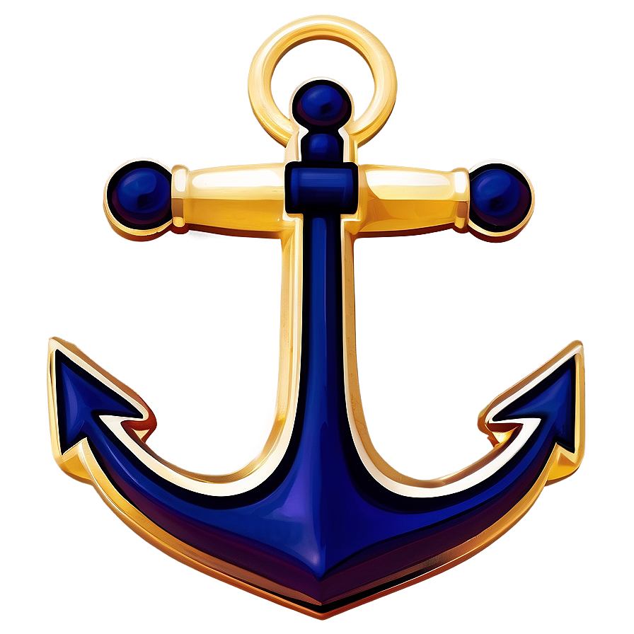 Navy Anchor With Compass Png 55