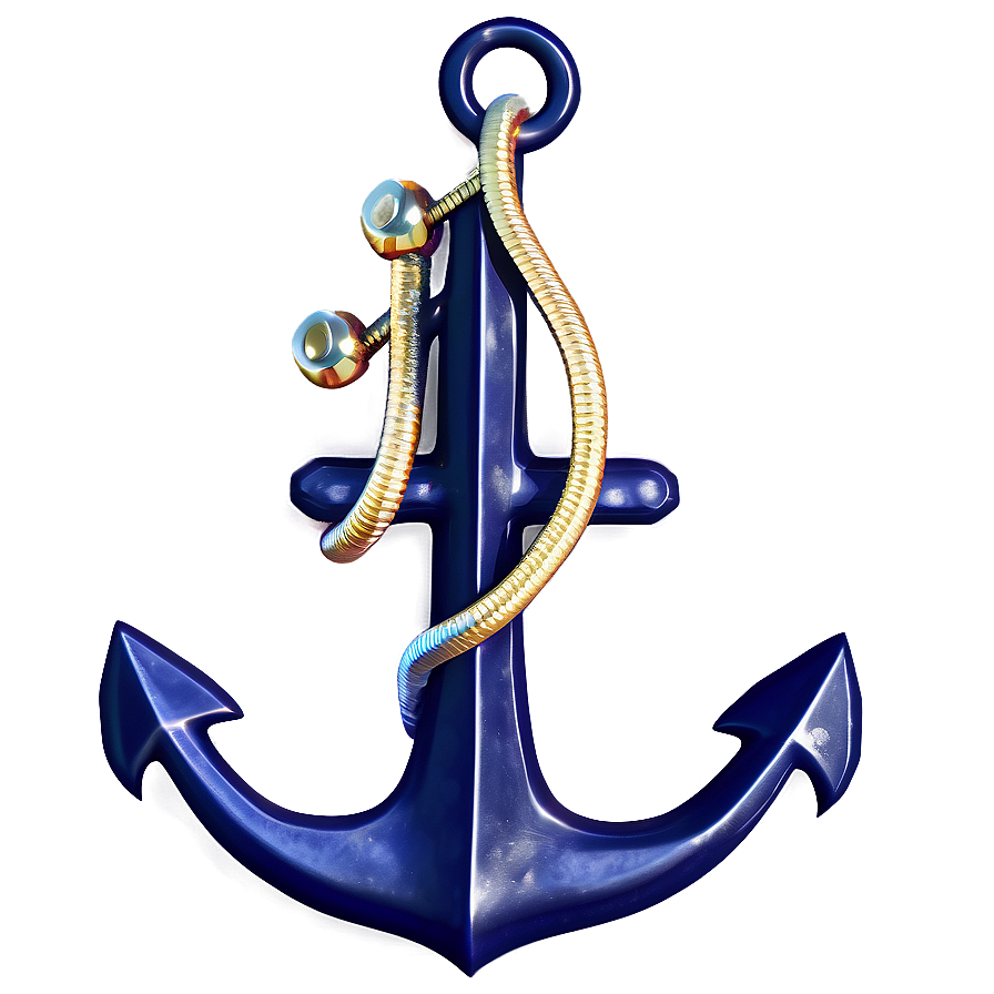 Navy Anchor With Compass Png 57