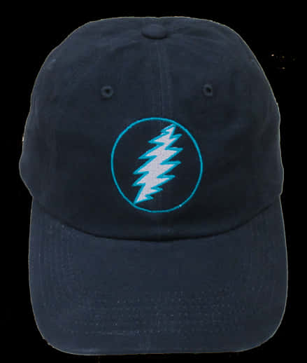 Navy Blue Lightning Bolt Cap