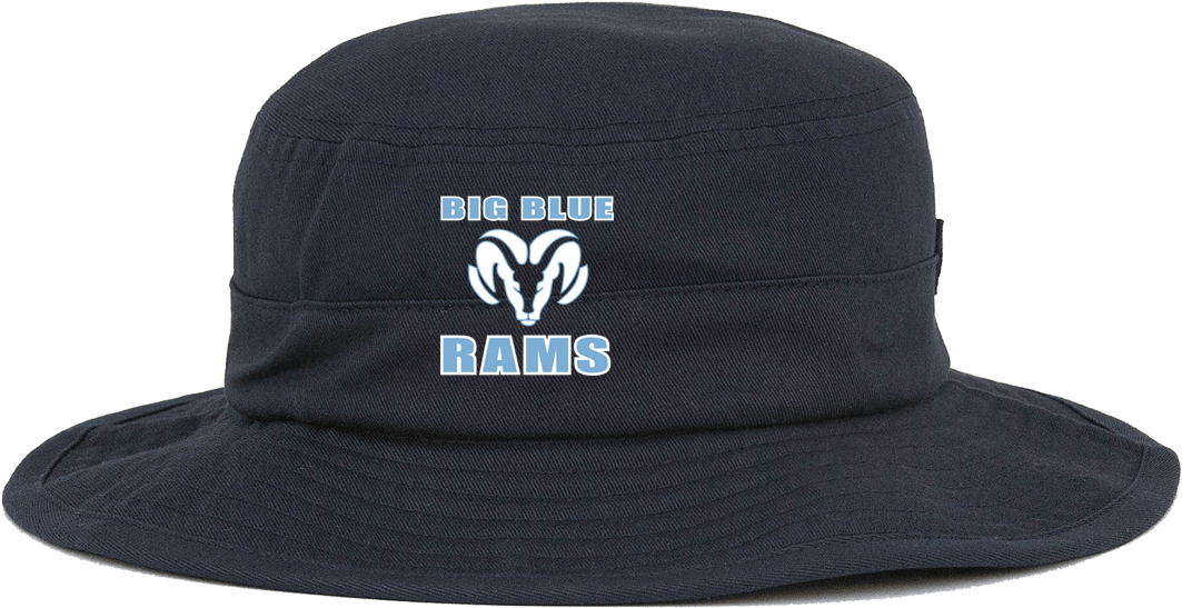 Navy Blue Rams Bucket Hat