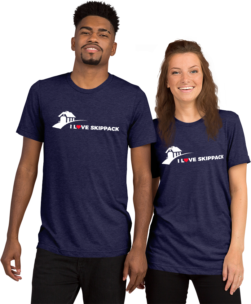 Navy Blue Skippack Love T Shirts