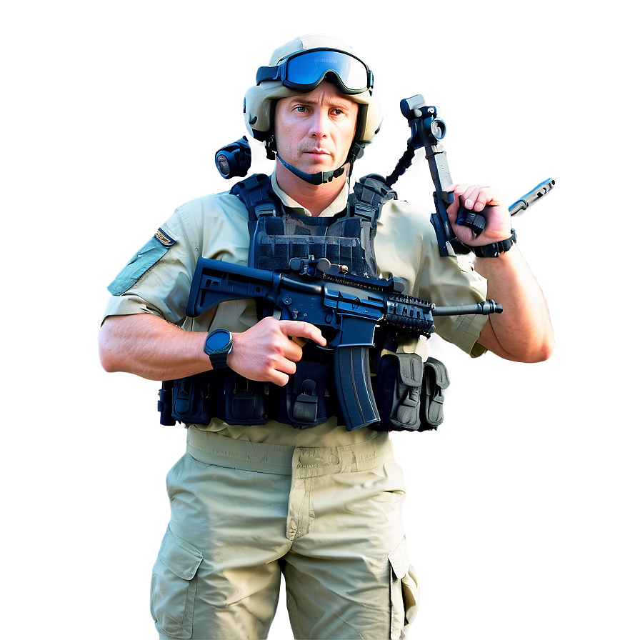 Navy Seal Action Pose Png Nkp38