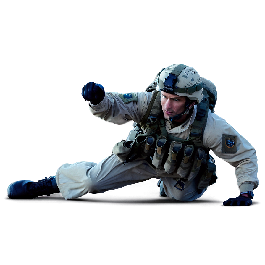 Navy Seal Action Pose Png Osd3