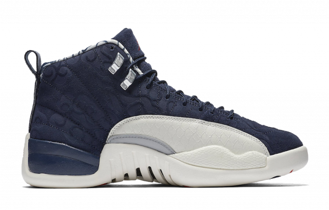 Navy White Air Jordan Sneaker