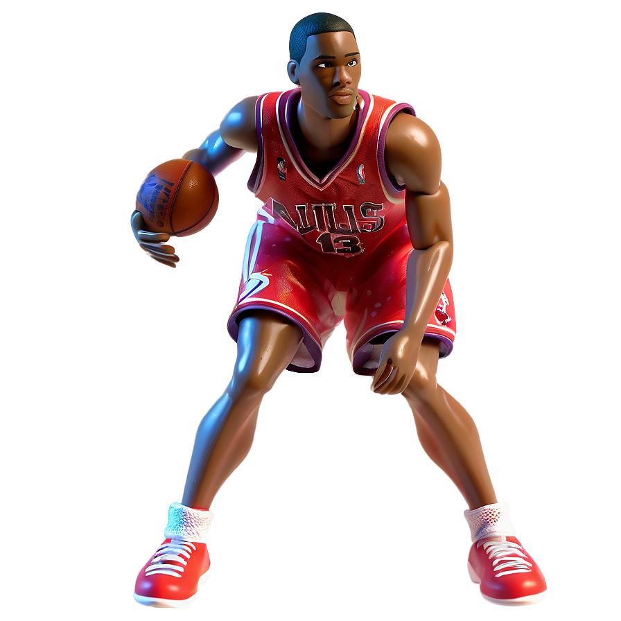 Nba Players In Action Figures Png Hng