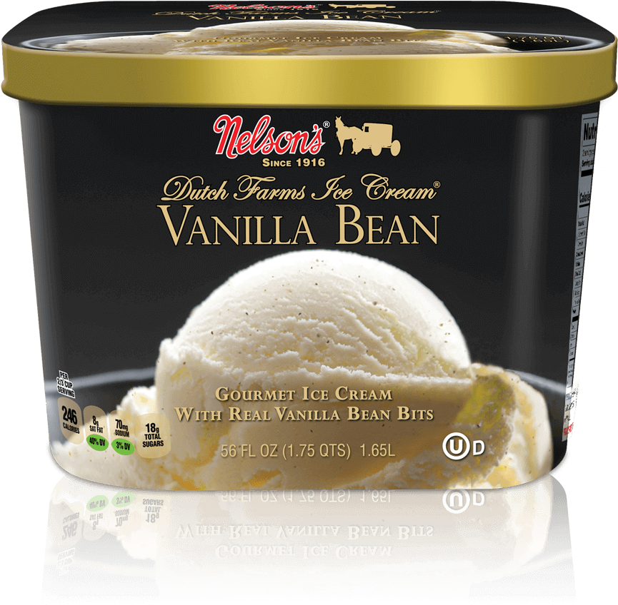 Nelsons Vanilla Bean Ice Cream Container