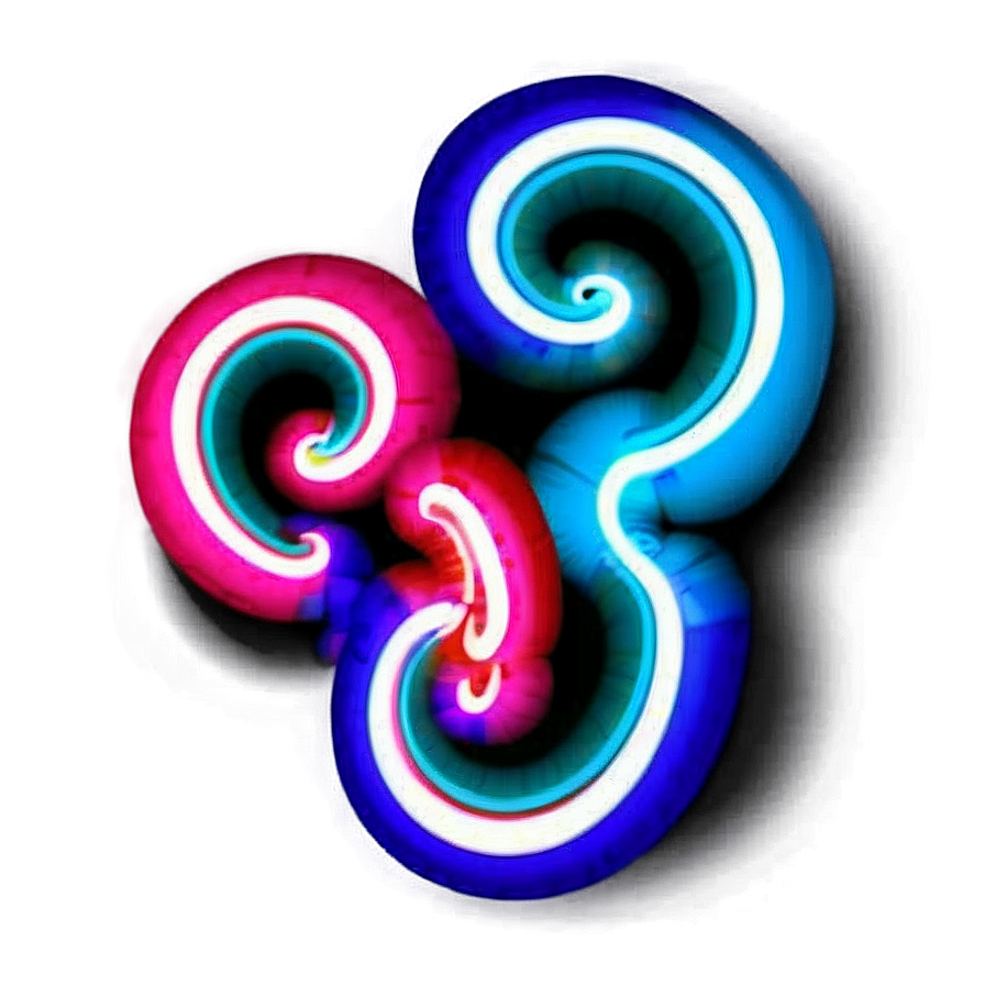 Neon Abstract Swirls Png 28