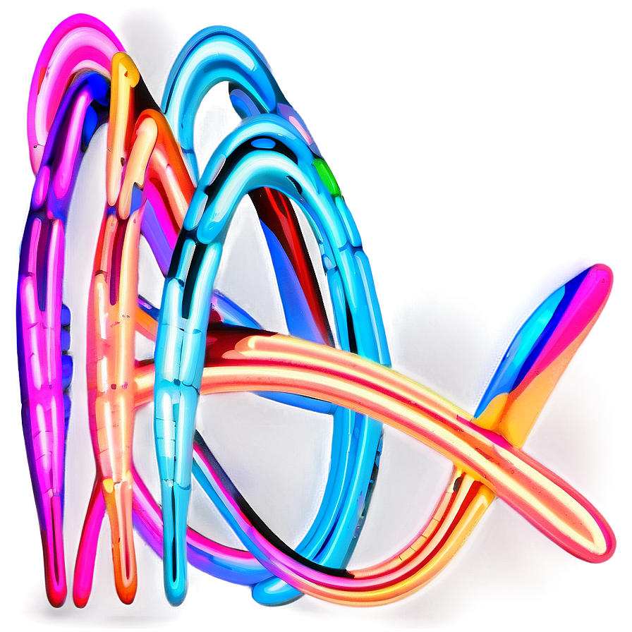 Neon Abstract Swirls Png 99