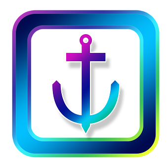 Neon Anchor App Icon