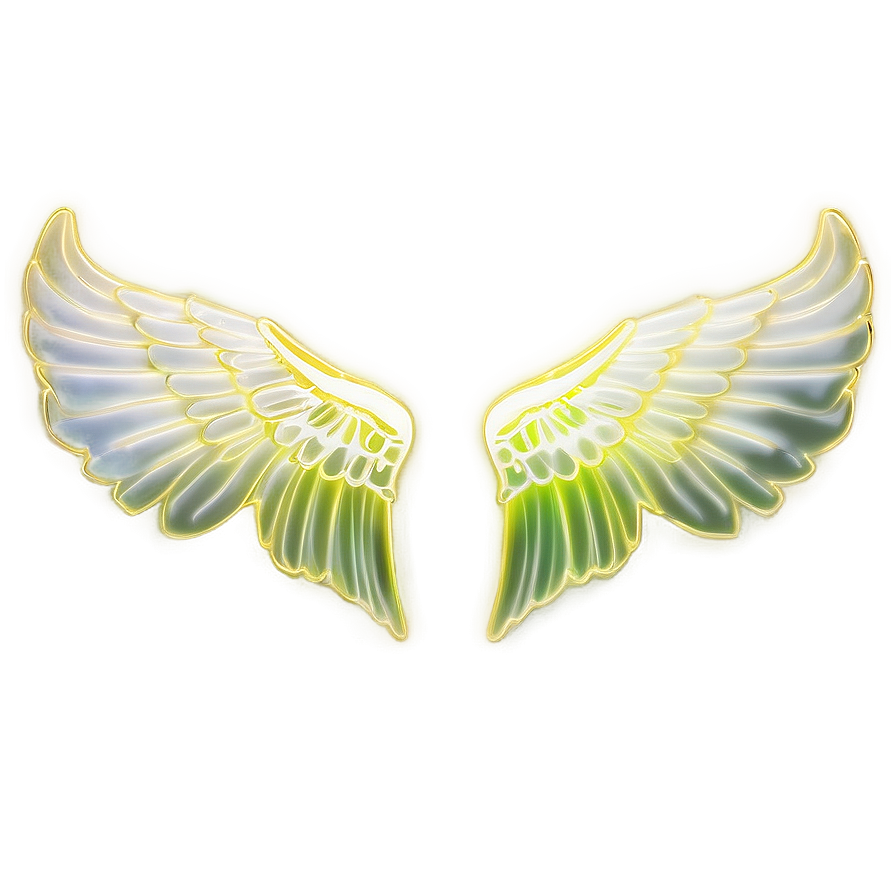 Neon Angel Wings Symbol Png Dcj