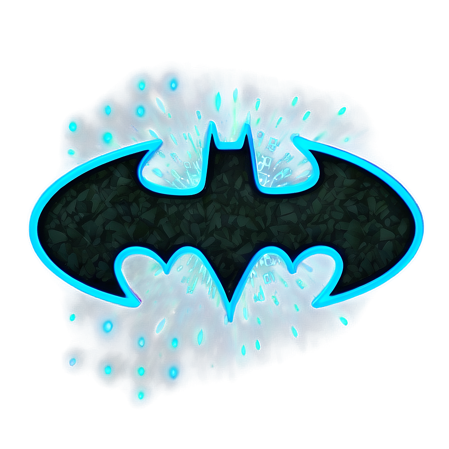 Neon Batman Logo Png 05042024