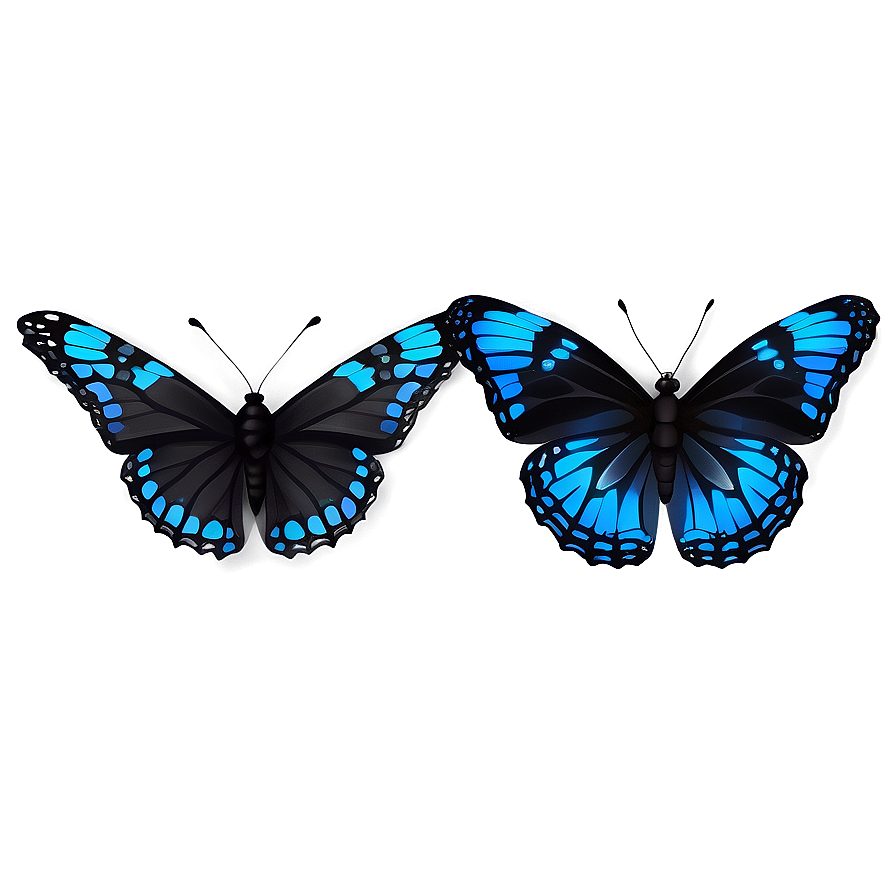 Neon Black Butterfly Png Rcq58