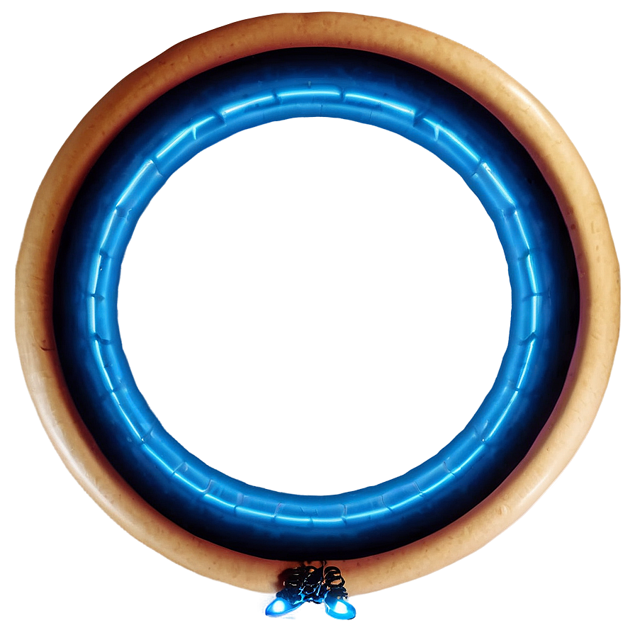 Neon Blue Circle Png 05252024