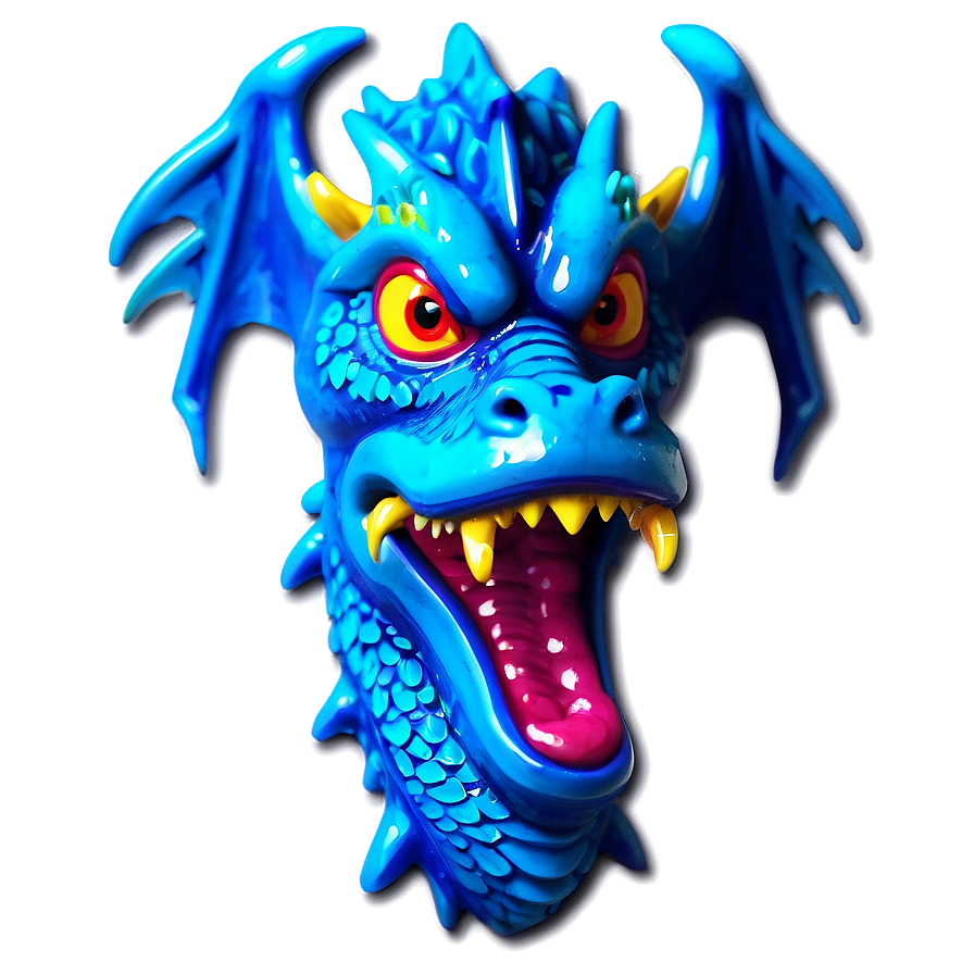 Neon Blue Dragon Picture Png Syl90