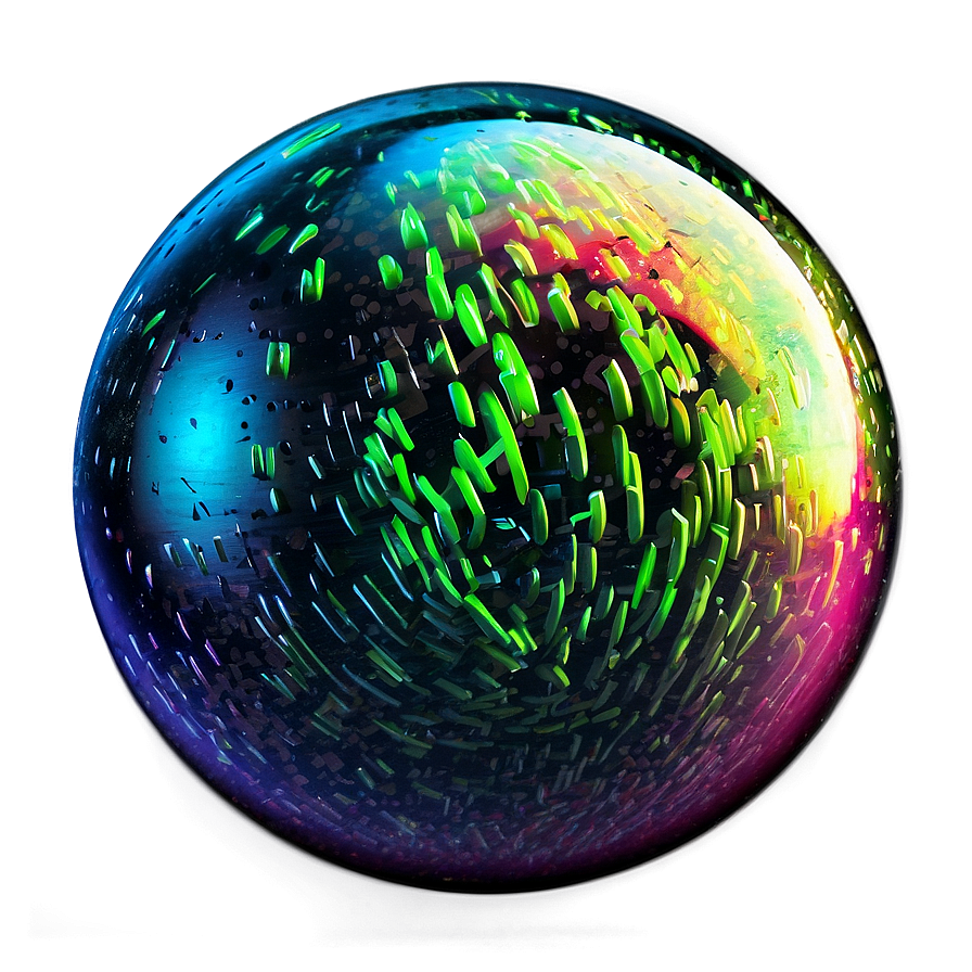 Neon Bowling Ball Effect Png 05232024