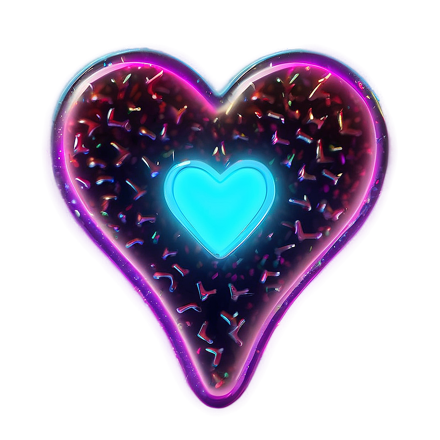 Neon Candy Heart Png 36