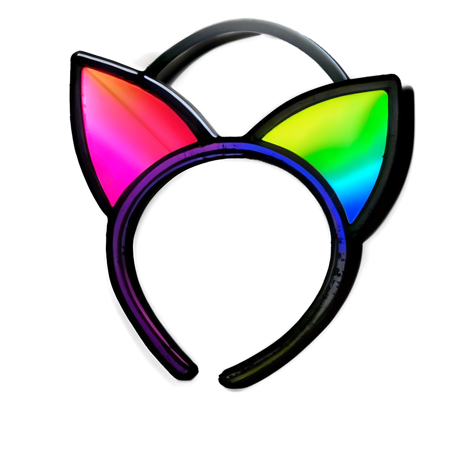 Neon Cat Ears Png Dsw68