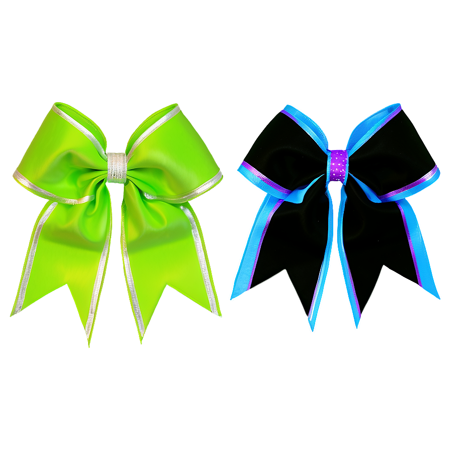 Neon Cheer Bow Png 06212024