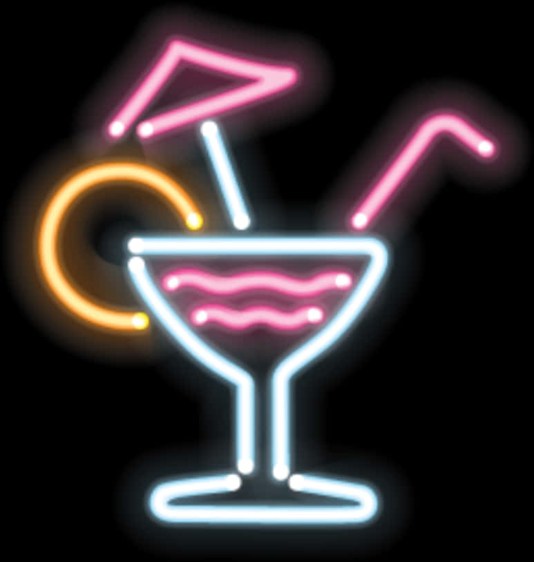 Neon Cocktail Sign