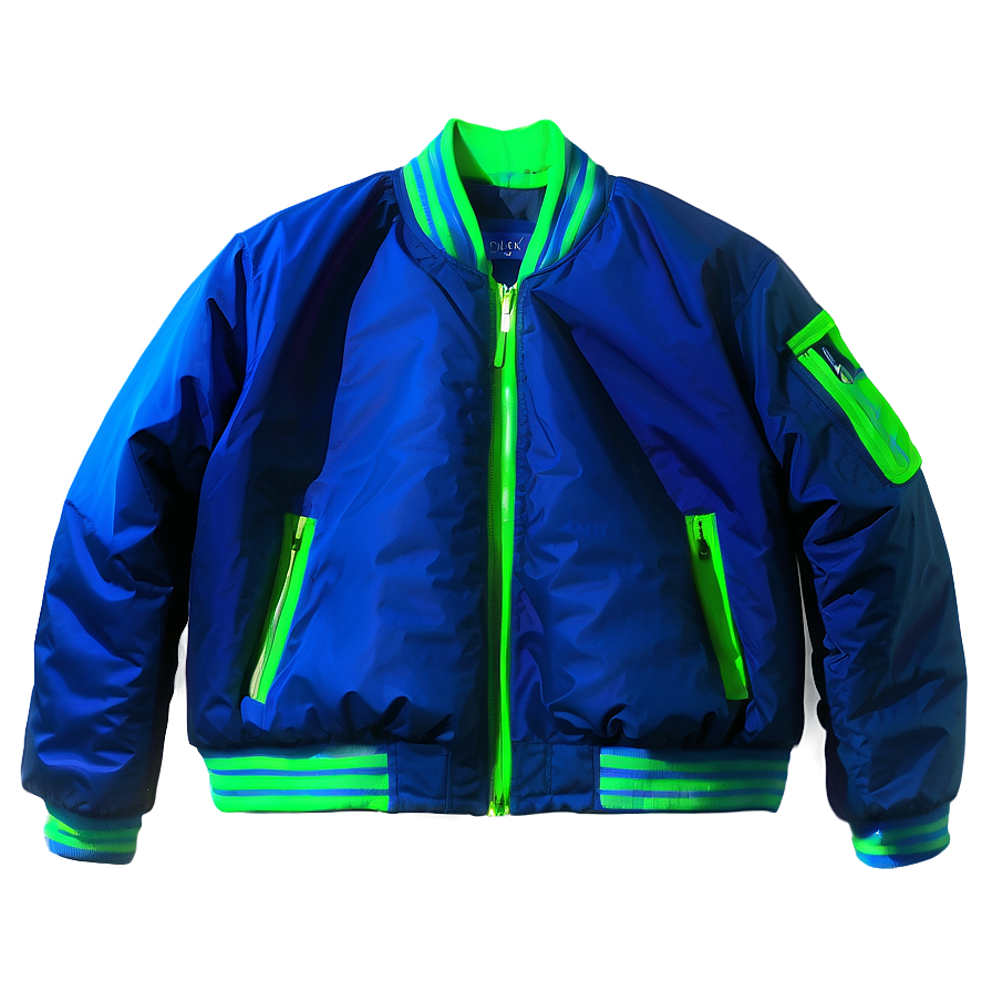 Neon Color Bomber Jacket Png 81