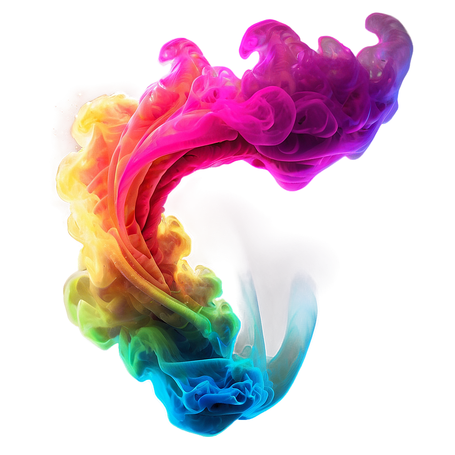 Neon Color Smoke Wave Png 06122024