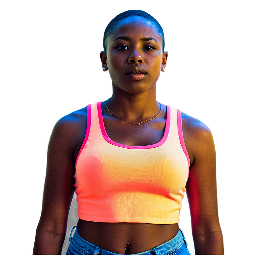 Neon Crop Top Png Amc23