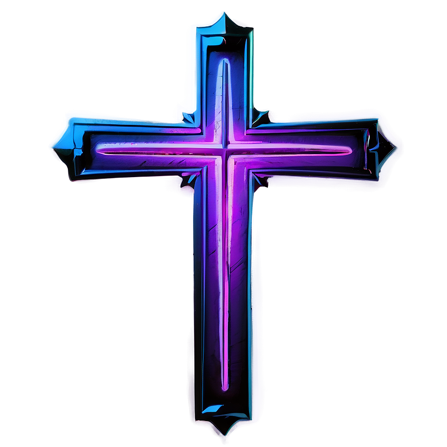 Neon Cross Png 26