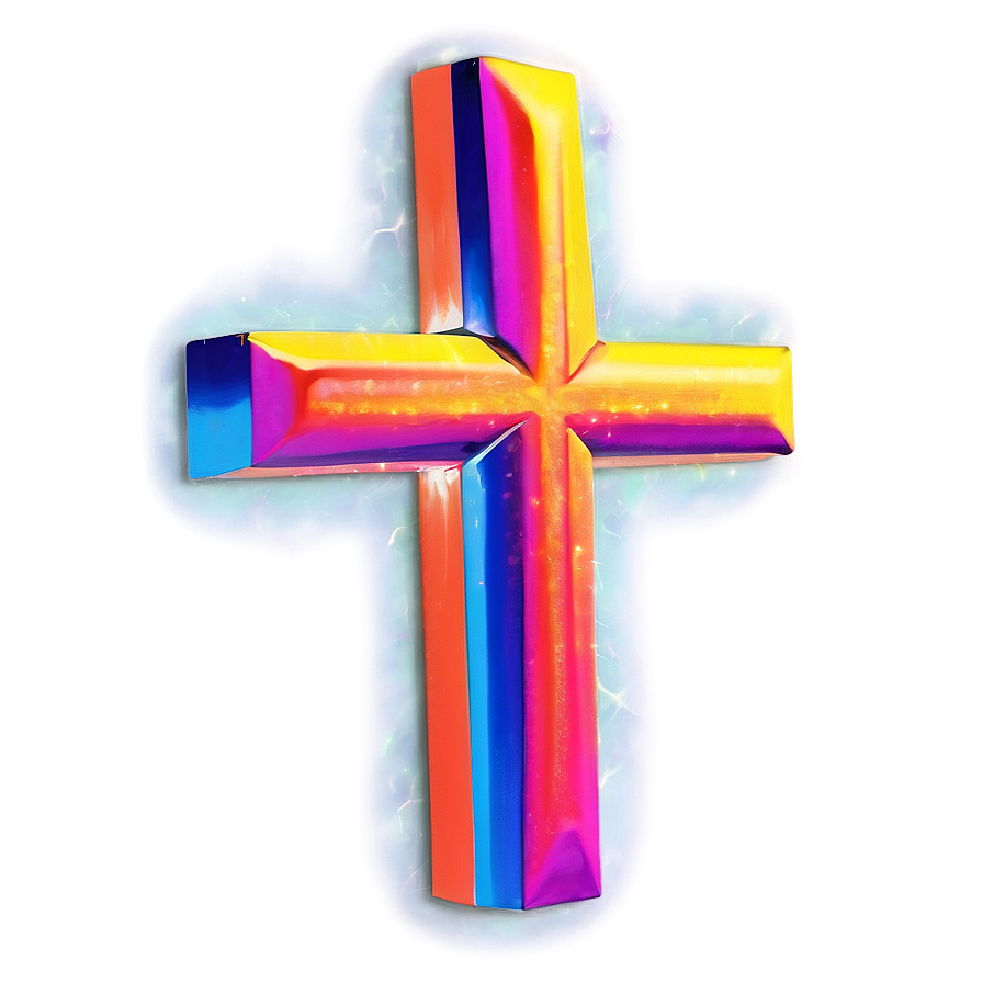 Neon Cross Png 86