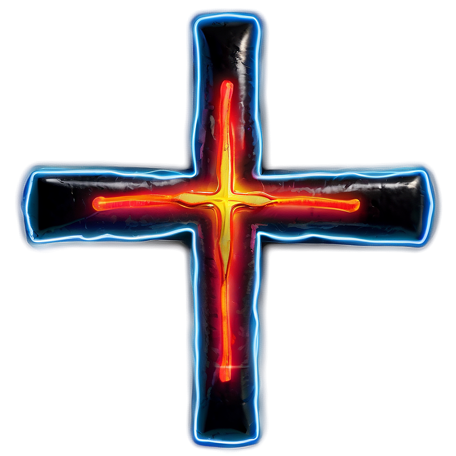 Neon Cross Png Cis