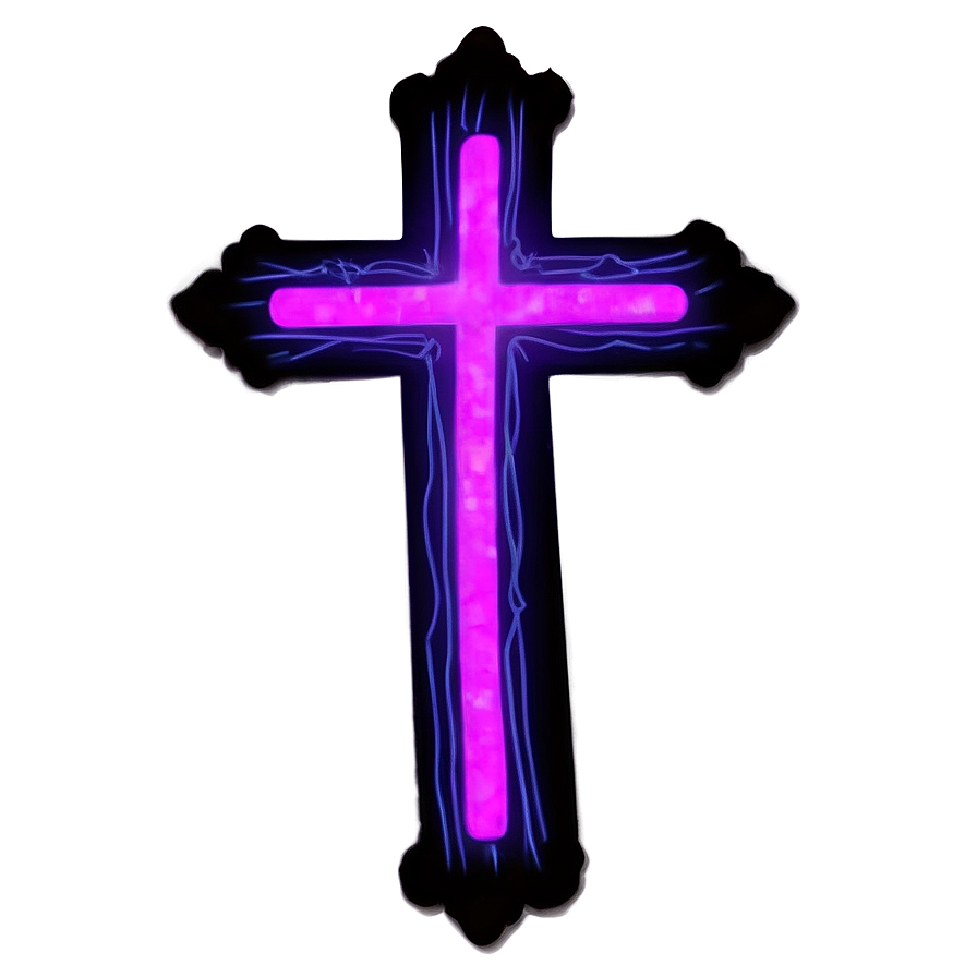 Neon Cross Png Hxy37