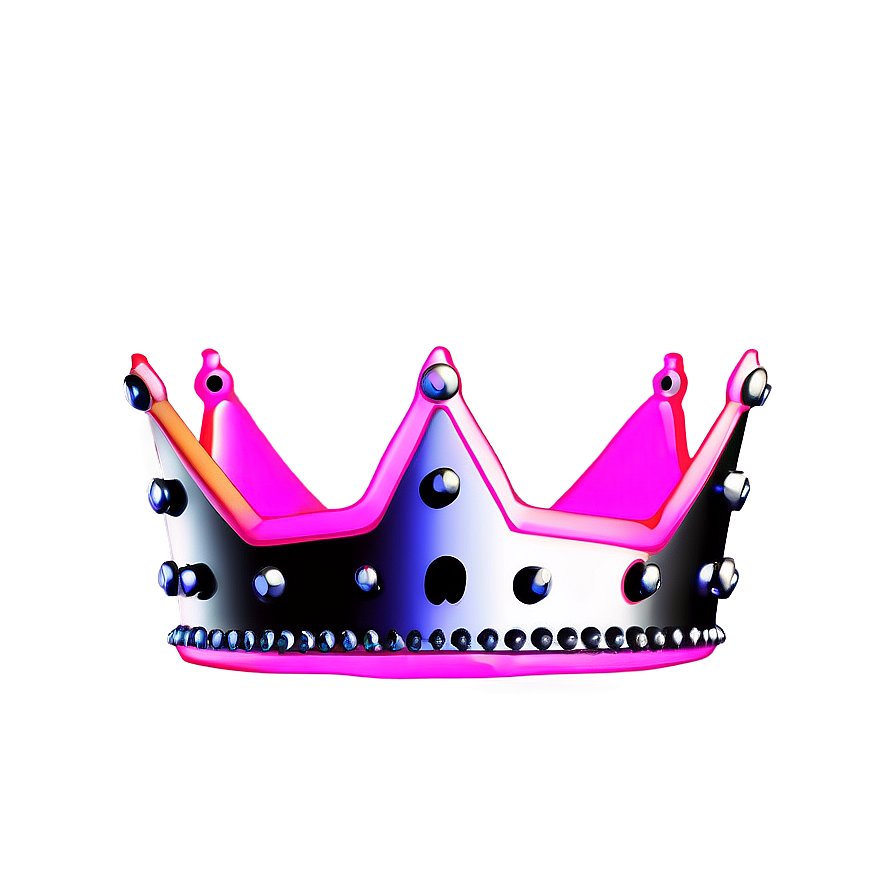 Neon Crown Decoration Png Quy9