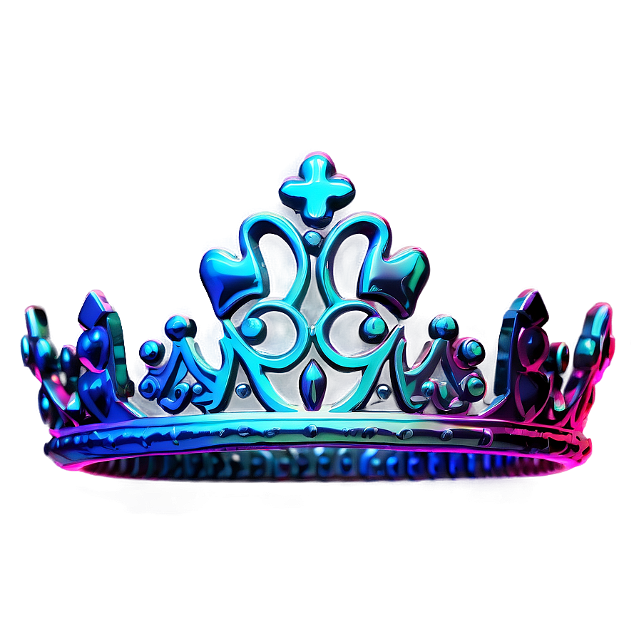 Neon Crown For Decoration Png Fdl