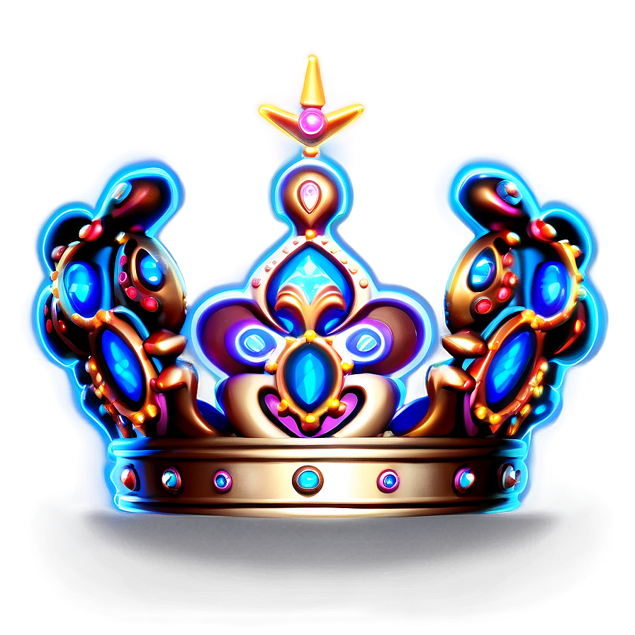 Neon Crown For Event Png 06272024