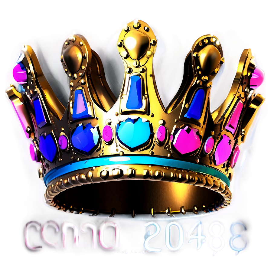 Neon Crown For Event Png Cua