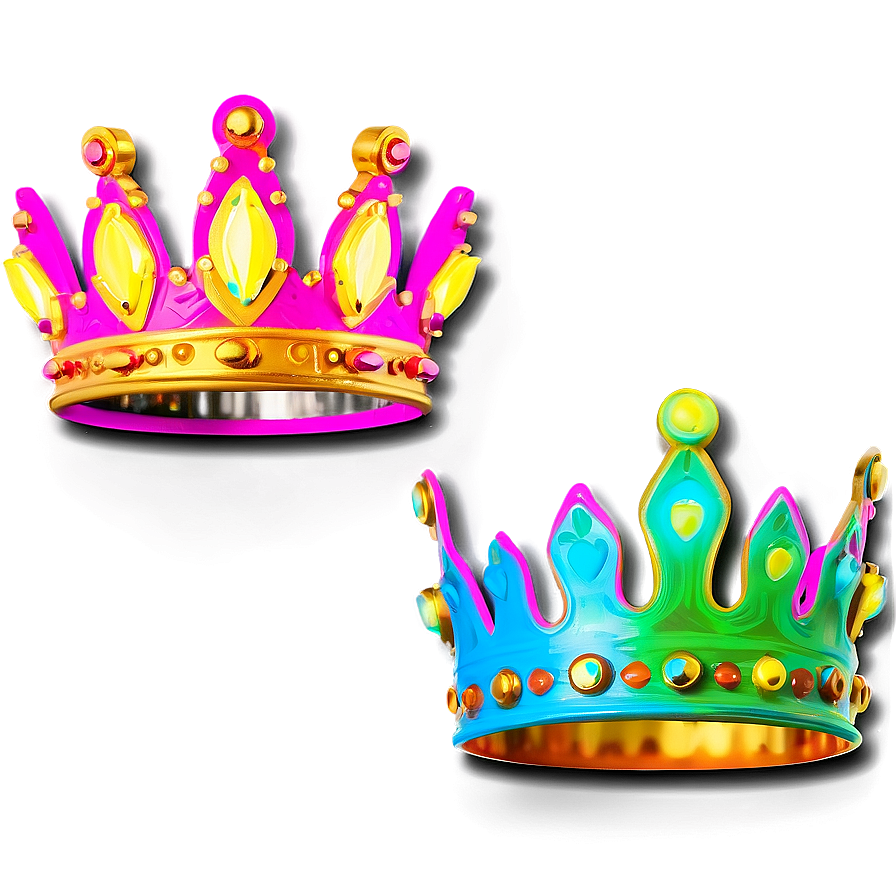 Neon Crown For Fashion Png 27