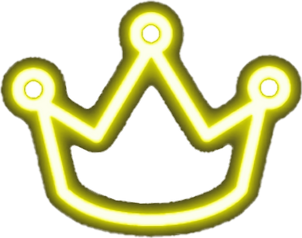 Neon Crown Sticker Snapchat