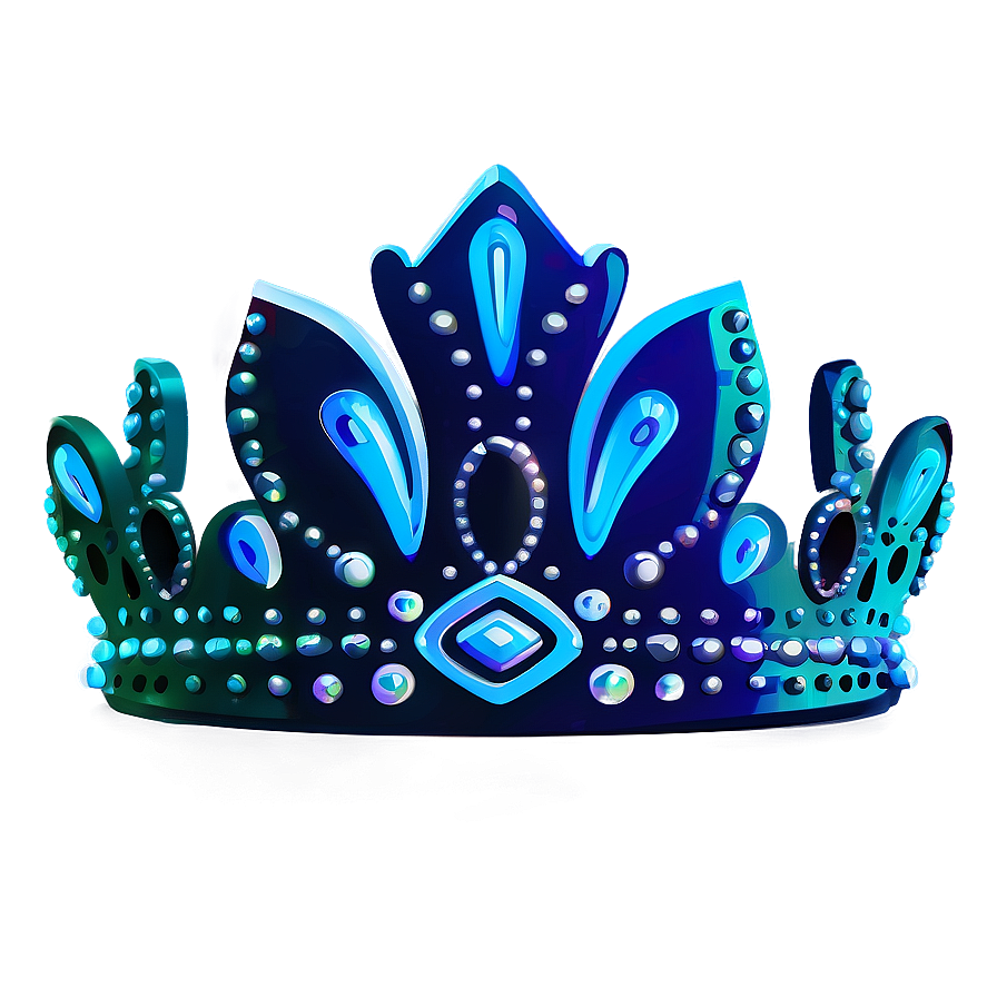 Neon Crown Vector Png 06262024