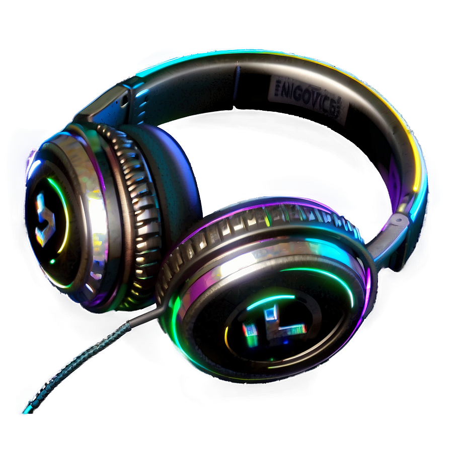 Neon Dj Headphones Png Nrk44