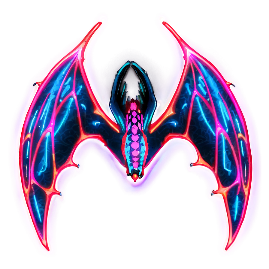 Neon Dragon Wings Png 06122024